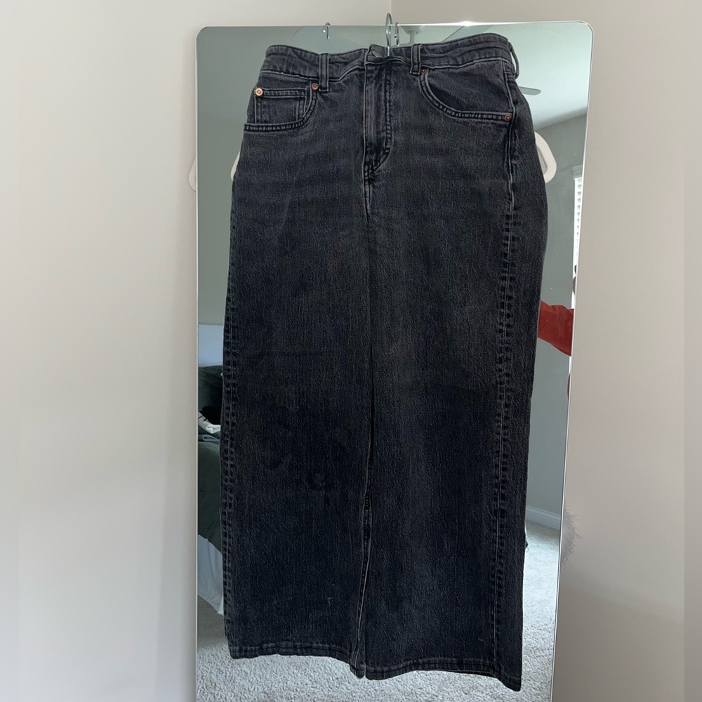 H&M Black Wide Leg Jeans